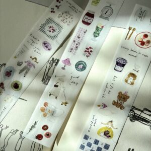 pion cozy mood kiss cut washi tape